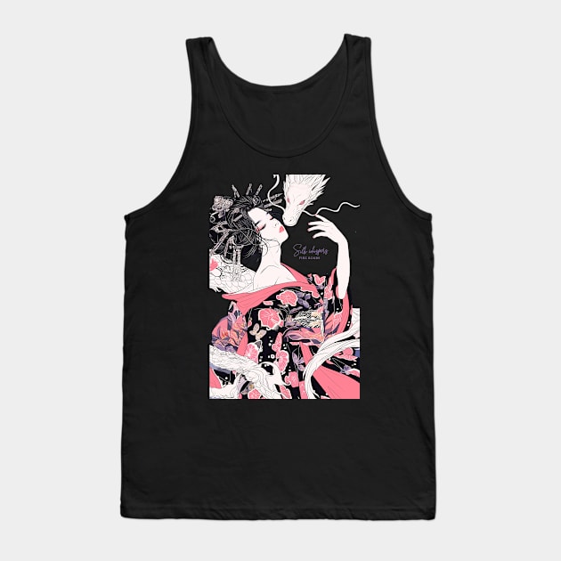 Geisha and Dragon 7002 Tank Top by ToddT